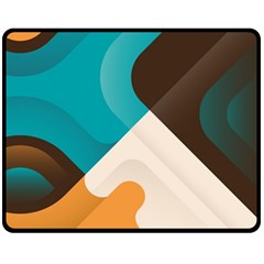 Retro Colored Abstraction Background, Creative Retro Two Sides Fleece Blanket (medium)