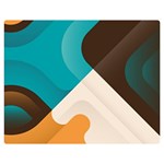 Retro Colored Abstraction Background, Creative Retro Two Sides Premium Plush Fleece Blanket (Medium) 60 x50  Blanket Front