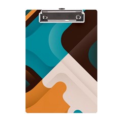 Retro Colored Abstraction Background, Creative Retro A5 Acrylic Clipboard by nateshop