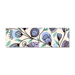 Retro Texture With Birds Sticker (bumper) by nateshop