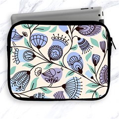 Retro Texture With Birds Apple Ipad 2/3/4 Zipper Cases by nateshop