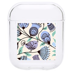 Retro Texture With Birds Hard Pc Airpods 1/2 Case by nateshop