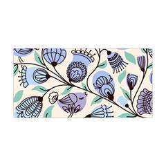 Retro Texture With Birds Yoga Headband by nateshop