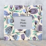 Retro Texture With Birds White Wall Photo Frame 5  x 7  Front