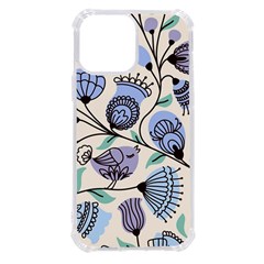 Retro Texture With Birds Iphone 13 Pro Max Tpu Uv Print Case