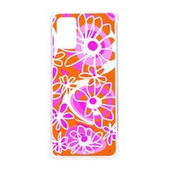 Mazipoodles Love Flowers - Orange Pink White Samsung Galaxy S20plus 6 7 Inch Tpu Uv Case by Mazipoodles