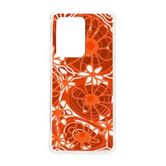 Mazipoodles Love Flowers - White Orange Too Samsung Galaxy S20 Ultra 6 9 Inch Tpu Uv Case by Mazipoodles