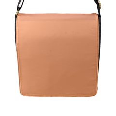 Peach Fuzz 2024 Flap Closure Messenger Bag (l) by dressshop