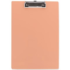 Peach Fuzz 2024 A4 Acrylic Clipboard by dressshop