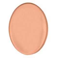 Peach Fuzz 2024 Oval Glass Fridge Magnet (4 Pack) by dressshop