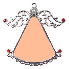 Peach Fuzz 2024 Metal Angel With Crystal Ornament by dressshop