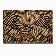 Abstract Geometric Pattern, Abstract Paper Backgrounds Postcard 4 x 6  (pkg Of 10) by nateshop