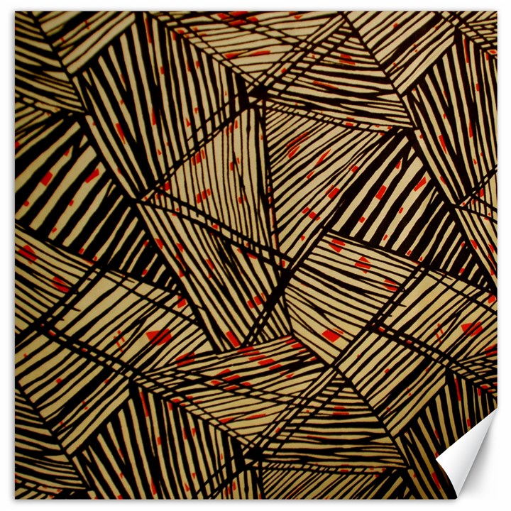 Abstract Geometric Pattern, Abstract Paper Backgrounds Canvas 12  x 12 