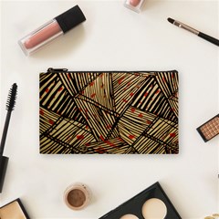 Abstract Geometric Pattern, Abstract Paper Backgrounds Cosmetic Bag (small) by nateshop