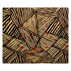 Abstract Geometric Pattern, Abstract Paper Backgrounds Two Sides Premium Plush Fleece Blanket (small) by nateshop