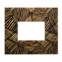 Abstract Geometric Pattern, Abstract Paper Backgrounds White Wall Photo Frame 5  X 7  by nateshop