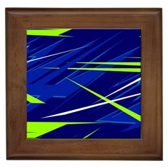 Abstract Lightings, Grunge Art, Geometric Backgrounds Framed Tile by nateshop