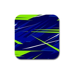 Abstract Lightings, Grunge Art, Geometric Backgrounds Rubber Square Coaster (4 Pack) by nateshop