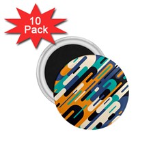 Abstract Rays, Material Design, Colorful Lines, Geometric 1 75  Magnets (10 Pack)  by nateshop