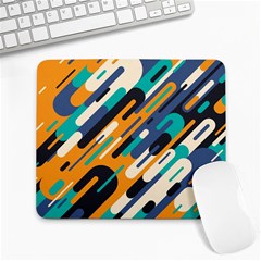 Abstract Rays, Material Design, Colorful Lines, Geometric Large Mousepad by nateshop