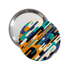 Abstract Rays, Material Design, Colorful Lines, Geometric 2 25  Handbag Mirrors by nateshop