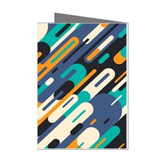 Abstract Rays, Material Design, Colorful Lines, Geometric Mini Greeting Cards (pkg Of 8) by nateshop