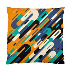 Abstract Rays, Material Design, Colorful Lines, Geometric Standard Cushion Case (one Side) by nateshop