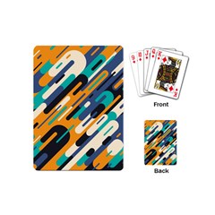 Abstract Rays, Material Design, Colorful Lines, Geometric Playing Cards Single Design (mini) by nateshop