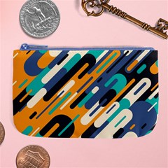 Abstract Rays, Material Design, Colorful Lines, Geometric Large Coin Purse by nateshop