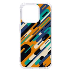 Abstract Rays, Material Design, Colorful Lines, Geometric Iphone 14 Pro Tpu Uv Print Case by nateshop