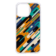 Abstract Rays, Material Design, Colorful Lines, Geometric Iphone 14 Pro Max Tpu Uv Print Case by nateshop