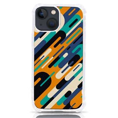 Abstract Rays, Material Design, Colorful Lines, Geometric Iphone 13 Mini Tpu Uv Print Case by nateshop