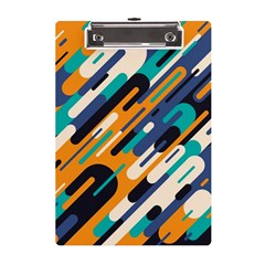 Abstract Rays, Material Design, Colorful Lines, Geometric A5 Acrylic Clipboard