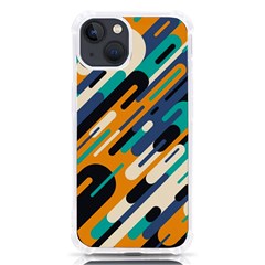 Abstract Rays, Material Design, Colorful Lines, Geometric Iphone 13 Tpu Uv Print Case by nateshop