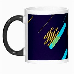 Blue Background Geometric Abstrac Morph Mug by nateshop