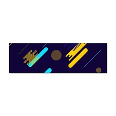 Blue Background Geometric Abstrac Sticker (bumper) by nateshop