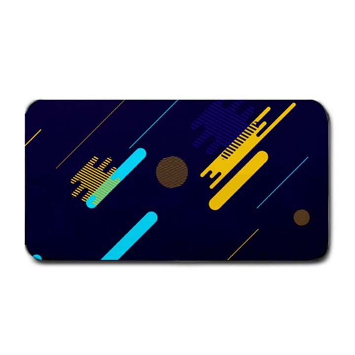 Blue Background Geometric Abstrac Medium Bar Mat