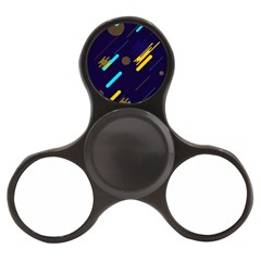 Blue Background Geometric Abstrac Finger Spinner by nateshop