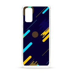 Blue Background Geometric Abstrac Samsung Galaxy S20 6 2 Inch Tpu Uv Case by nateshop