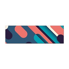 Blue Geometric Background, Abstract Lines Background Sticker (bumper) by nateshop