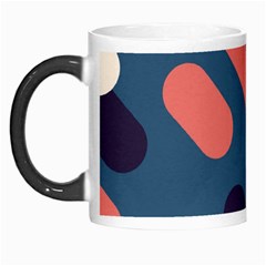 Blue Geometric Background, Abstract Lines Background Morph Mug by nateshop