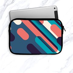 Blue Geometric Background, Abstract Lines Background Apple Ipad Mini Zipper Cases by nateshop