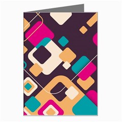 Colorful Abstract Background, Geometric Background Greeting Card by nateshop