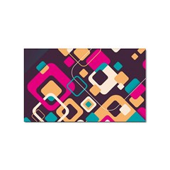 Colorful Abstract Background, Geometric Background Sticker Rectangular (10 Pack) by nateshop