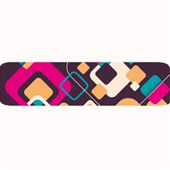 Colorful Abstract Background, Geometric Background Large Bar Mat by nateshop