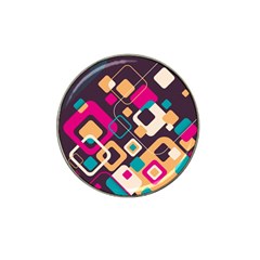 Colorful Abstract Background, Geometric Background Hat Clip Ball Marker (4 Pack)