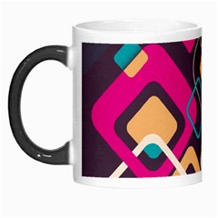 Colorful Abstract Background, Geometric Background Morph Mug by nateshop