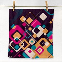 Colorful Abstract Background, Geometric Background Face Towel by nateshop