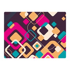 Colorful Abstract Background, Geometric Background Two Sides Premium Plush Fleece Blanket (mini) by nateshop