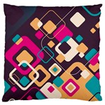 Colorful Abstract Background, Geometric Background Standard Premium Plush Fleece Cushion Case (One Side) Front